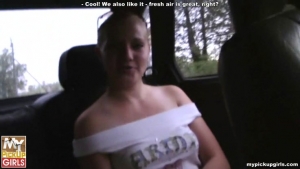 Acquaintance on the bus stop  my blond pickup girl