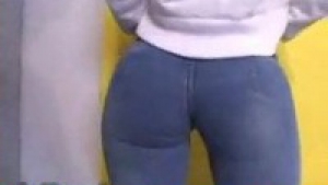 Tight jeans a big ass horny