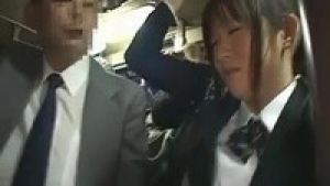 Schoolgirl groped by Stranger in a crowded train 